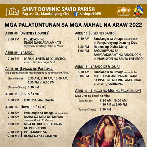 mahal na araw 2022 date